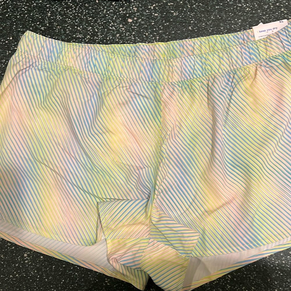 Old Navy Pastel Stripe Athletic Shorts